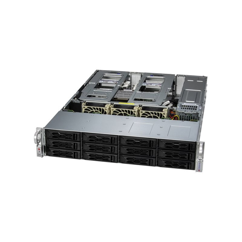 Serveur - Montable sur rack 2U - 1 voie - 1 x EPYC 9454P - jusqu'à 3.65 GHz - RAM 768 Go - SA... (AS-2015CS-TNR-G1)_1